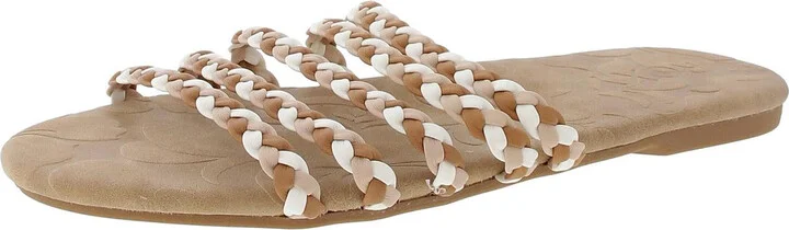 Womens Braided Slide Sandals