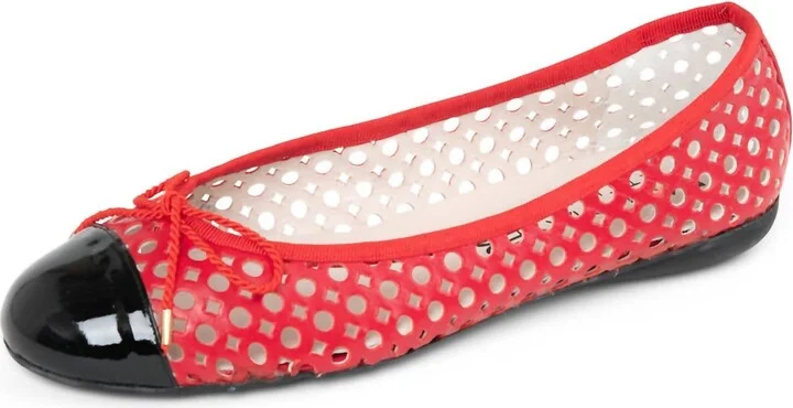 Women's Brandy P Ballet Flats In Black/red