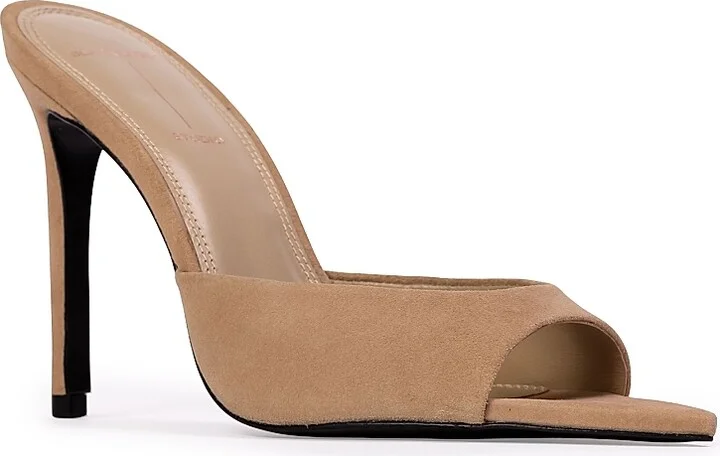 Women's Brea 100MM Suede Mules - Brown Suede - Size 7 - Image 8