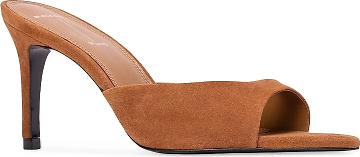 Women's Brea 80MM Suede Mules - Caramel Suede - Size 5 - Image 2