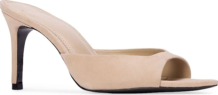 Women's Brea 80MM Suede Mules - Caramel Suede - Size 5 - Image 7