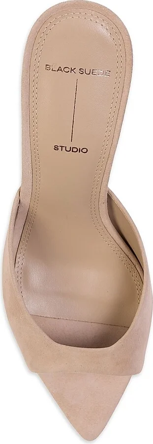 Women's Brea 80MM Suede Mules - Caramel Suede - Size 5 - Image 10