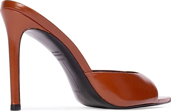 Women's Brea Leather Mules - Cappuccino Leather - Size 5 - Image 4