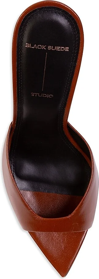 Women's Brea Leather Mules - Cappuccino Leather - Size 5 - Image 6