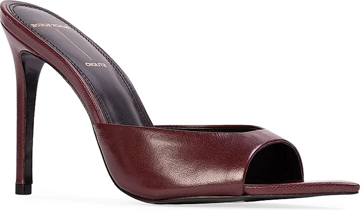 Women's Brea Leather Mules - Cappuccino Leather - Size 5 - Image 7