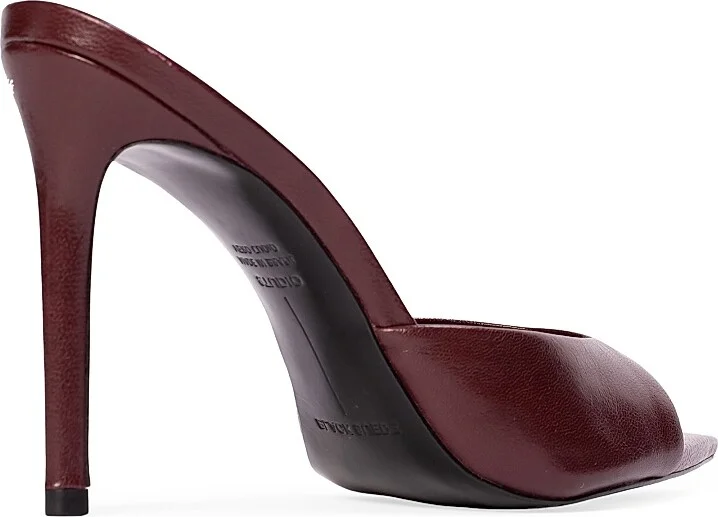 Women's Brea Leather Mules - Cappuccino Leather - Size 5 - Image 8