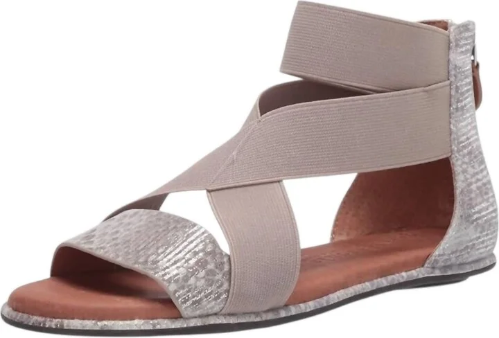 Women's Break Elastic Sandal In Ivory Multi