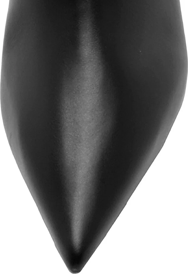 Women's Brena 60MM Leather Boots - Black - Size 5.5 - Image 7