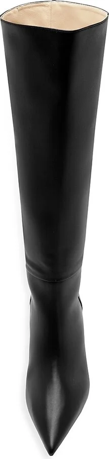 Women's Brena 60MM Leather Boots - Black - Size 5.5 - Image 8
