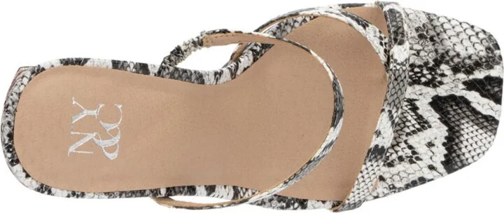 Women's Brendi Heel Sandal - Black/white - Image 3