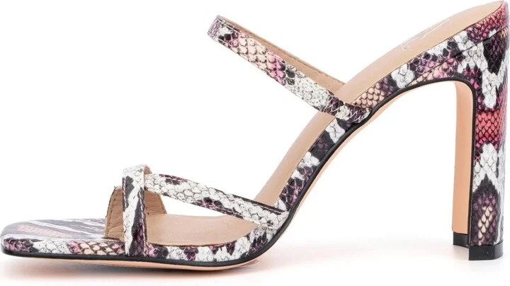 Women's Brendi Heel Sandal - Black/white - Image 7