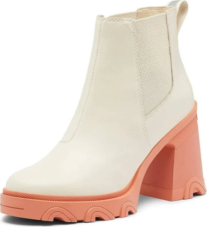 Women's Brex Heel Chelsea Boot In Natural, Pardox Pink