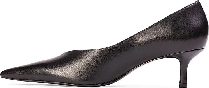 Women's Briar 50MM Leather Pumps - Black Leather - Size 6 - Image 4