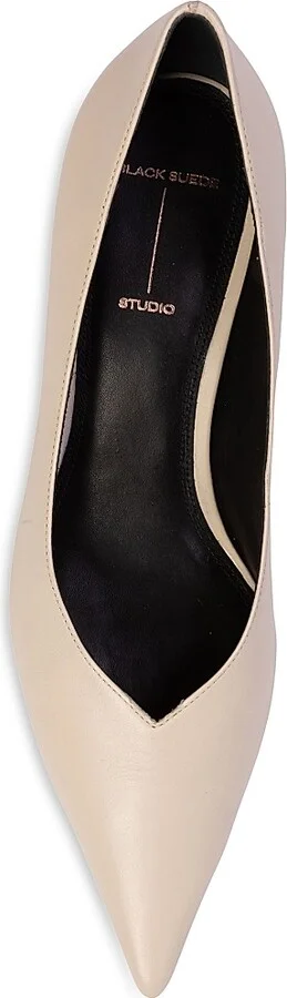 Women's Briar 50MM Leather Pumps - Black Leather - Size 6 - Image 8