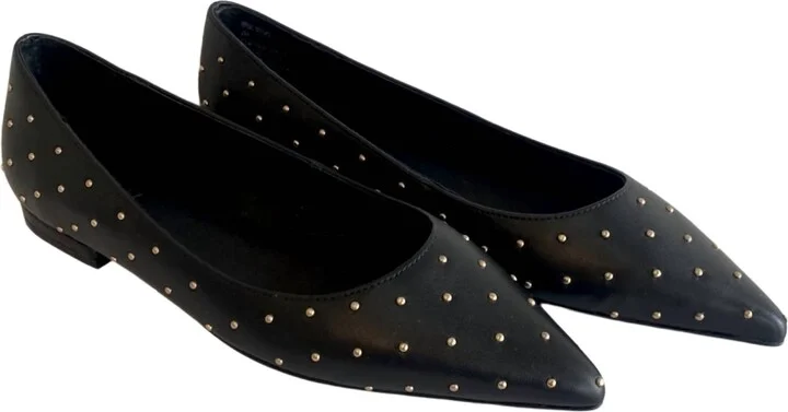 Women's Brie Pointed Flat Shoes In Black/gold