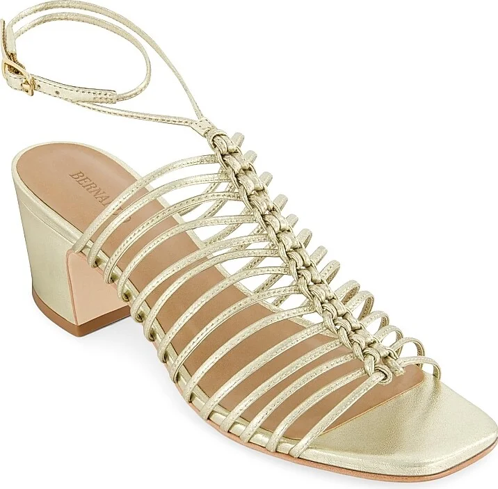Women's Briga Mid Heel Strappy Sandals - Champagne - Size 6 - Image 2