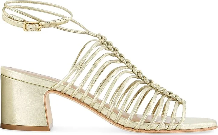 Women's Briga Mid Heel Strappy Sandals - Champagne - Size 6