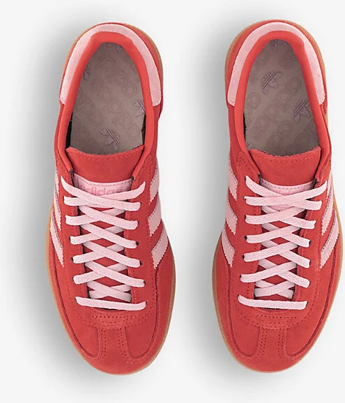 Womens Bright Red Handball Spezial Suede Low-Top Trainers Eur 36 / 3 Uk Women - Image 2