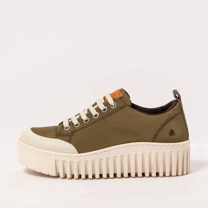 Women's Brighton Nylon Sneaker In Kaki