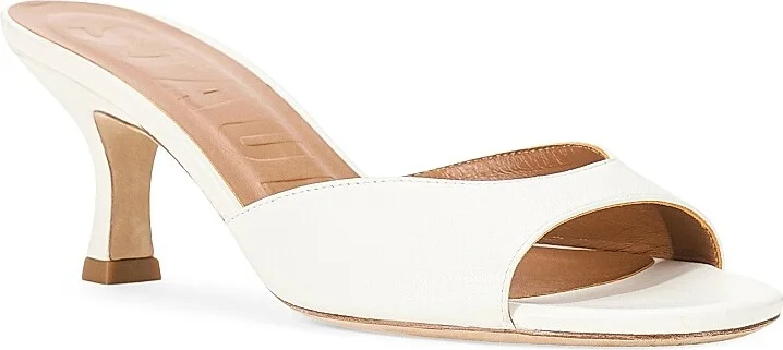 Women's Brigitte 55MM Leather Mules - Paper - Size 5 - Image 2