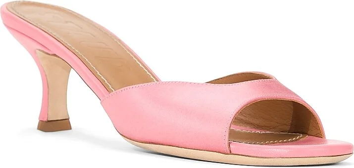 Women's Brigitte 55MM Silk-Blend Mule Sandals - Blossom - Size 5 - Image 2