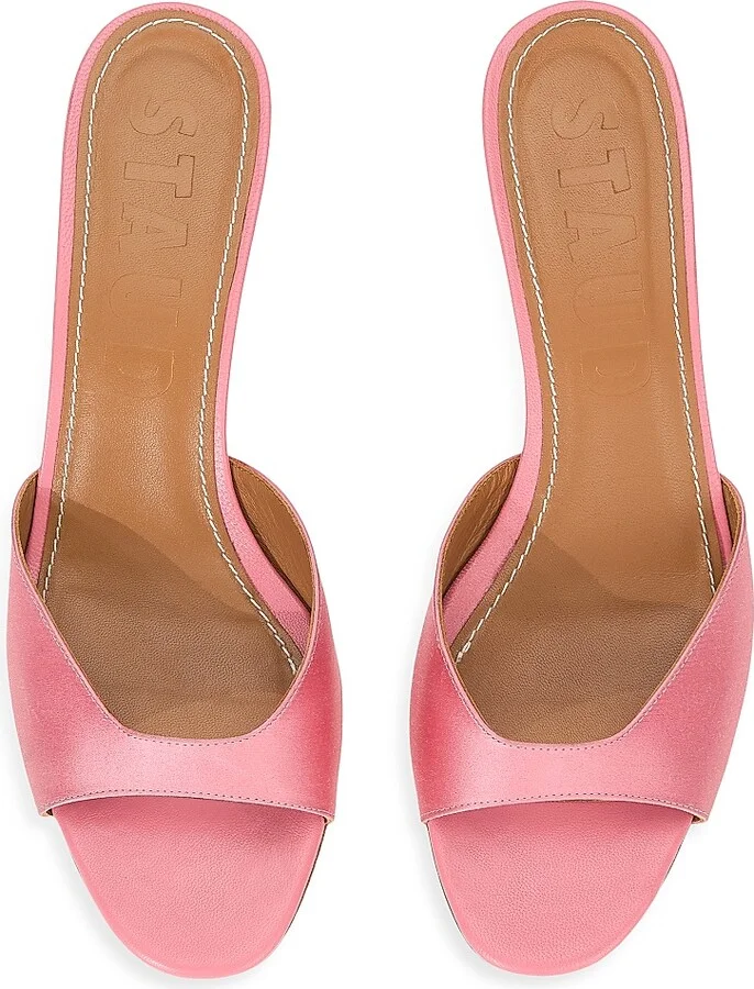 Women's Brigitte 55MM Silk-Blend Mule Sandals - Blossom - Size 5 - Image 4