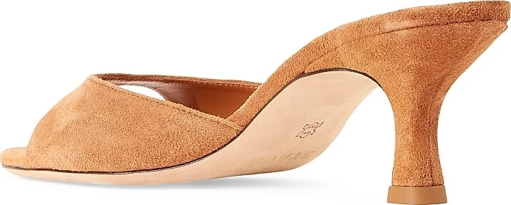 Women's Brigitte 55MM Suede Mules - Black - Size 5 - Image 6