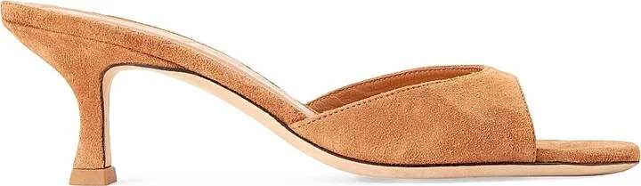 Women's Brigitte 55MM Suede Mules - Black - Size 5 - Image 8