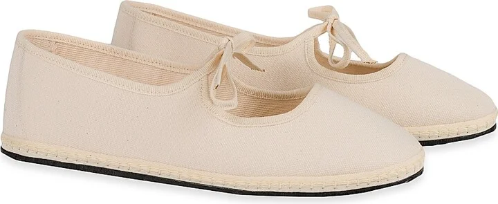 Women's Brigitte Cotton Slippers - Ecru - Size 5 - Image 2