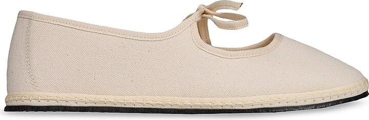 Women's Brigitte Cotton Slippers - Ecru - Size 5