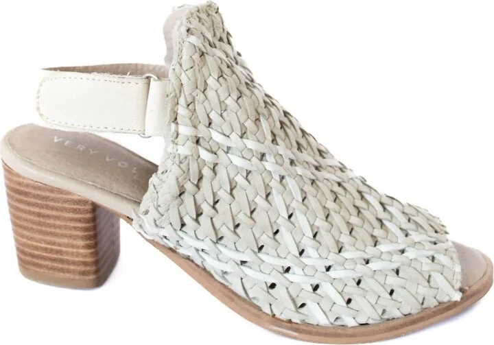Women's Brinkley Woven Leather Mules In Stone