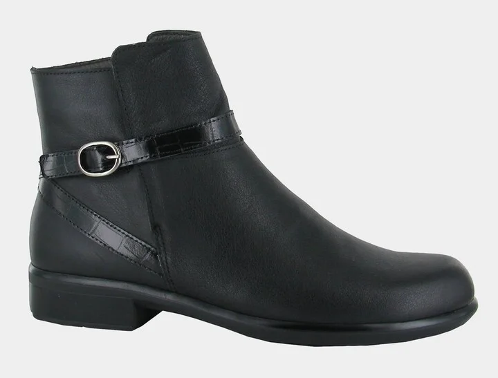 Women's Briza Boots In Soft Black/jet Black/black Croc