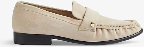 Womens Bro-Biscuit Adira Stud-Embellished Suede Loafers Eur 37 / 4 Uk Women