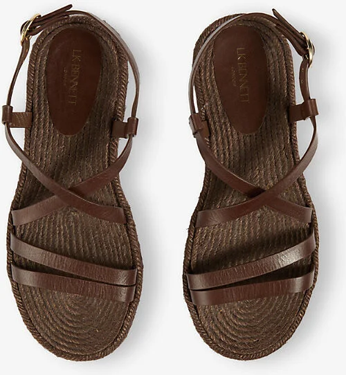 Womens Bro-Chocolate Indie Leather Sandals Eur 40 / 7 Uk Women - Image 2