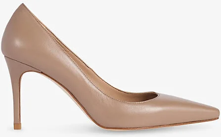 Womens Bro-Mocha Floret Leather Heeled Courts Eur 41 / 8 Uk Women