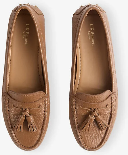 Womens Bro-Tan Leslie Tassel Leather Moccasins Eur 38/5 Uk Women - Image 2