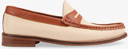 Womens Bro-Tan Soloris Leather Penny Slot Loafers Eur 40 / 7 Uk Women