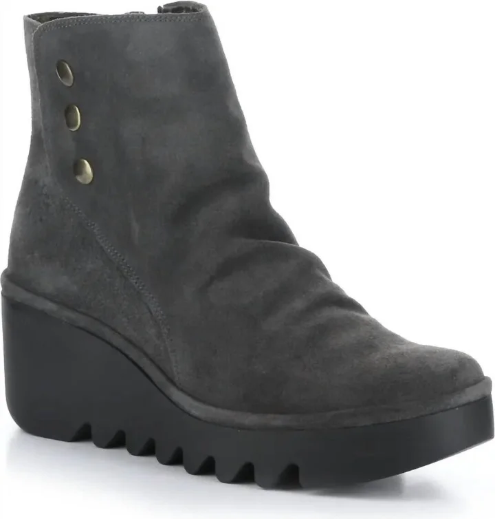 Women's Brom Zip Up Ankle Boots In Oil Suede Diesel
