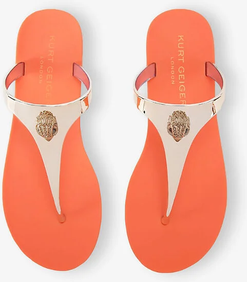 Womens Bronze Com Maddison Faux-Leather Sandals Eur 38/5 Uk Women - Image 2