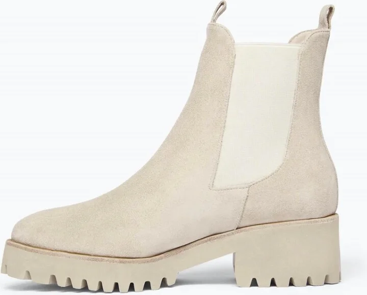 Women's Brooke Suede Shearling Water Resistant Boot In Stucco