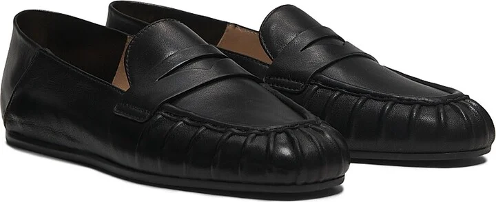 Women's Brooks Leather Loafers - Black - Size 10 - Image 2