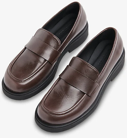 Womens Brown Ames Chunky-Sole Leather Loafers Eur 41 / 8 Uk Women - Image 2