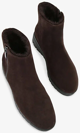 Womens Brown Bello Suede Ankle Boots Eur 41 / 8 Uk Women - Image 2