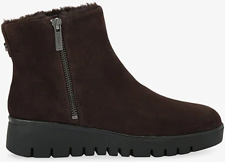 Womens Brown Bello Suede Ankle Boots Eur 41 / 8 Uk Women