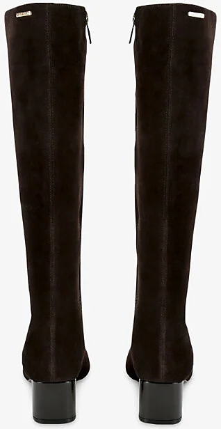 Womens Brown Cleo Suede Knee-High Boots Eur 38/5 Uk Women - Image 2
