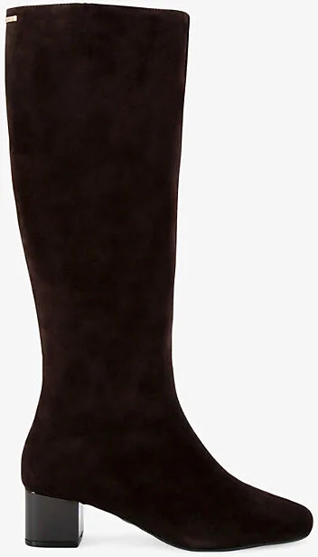 Womens Brown Cleo Suede Knee-High Boots Eur 38/5 Uk Women