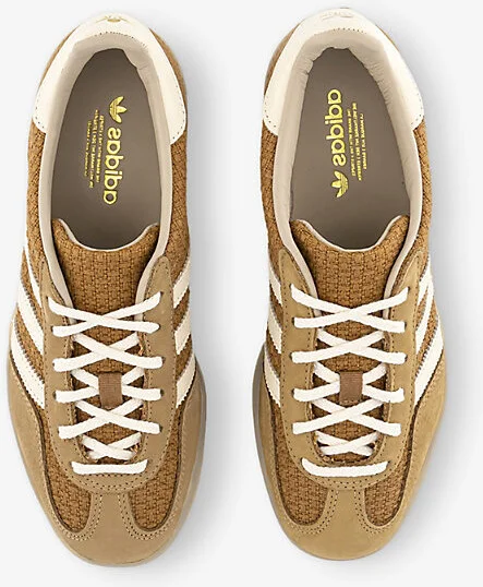 Womens Brown Desert Wonder Whit Gazelle Indoor Textured Woven and Suede Low-Top Trainers 10.5 - Image 2