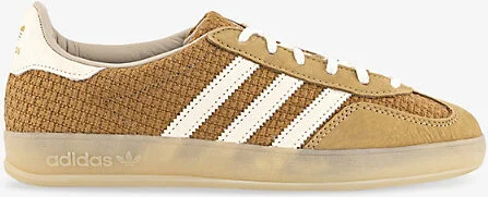 Womens Brown Desert Wonder Whit Gazelle Indoor Textured Woven and Suede Low-Top Trainers 10.5