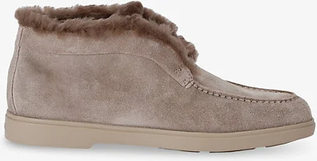 Womens Brown Fortune Suede Ankle Boots Eur 40.5 / 7.5 Uk Women