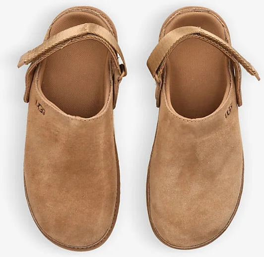 Womens Brown Goldenstar Suede Clogs Eur 41 / 8 Uk Women - Image 2